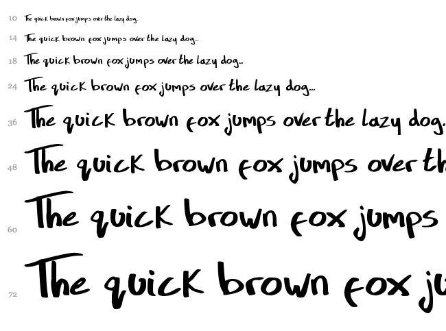 Zool Lives font waterfall